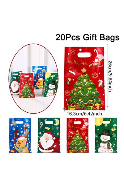 choice2 كما هو موضح، 20 قطعة أو 50 قطعة من أكياس حلوى بابا نويل لعيد الميلاد،...