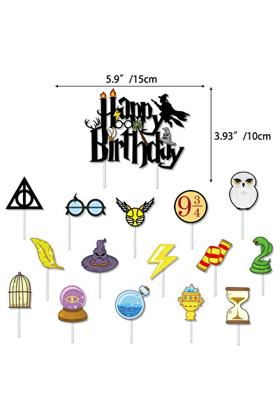 Choice3 1pack Cake Decoration Cartoon Magic Academy Birthday Party Supply Dis...