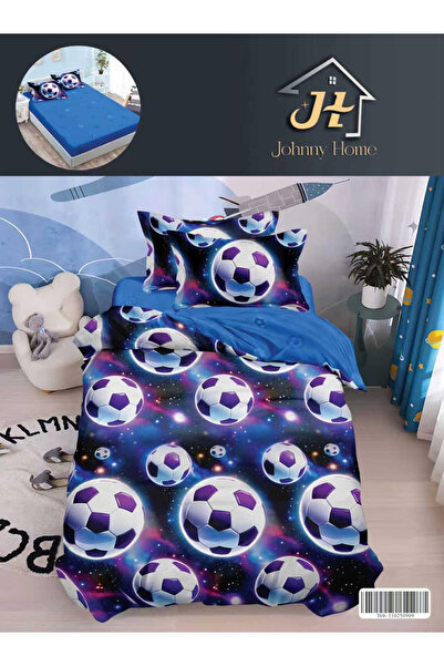 FIONNA.RO Lenjerie De Pat Finet Cu Elastic 1 Persoana - Mingi De Fotbal In Ga...