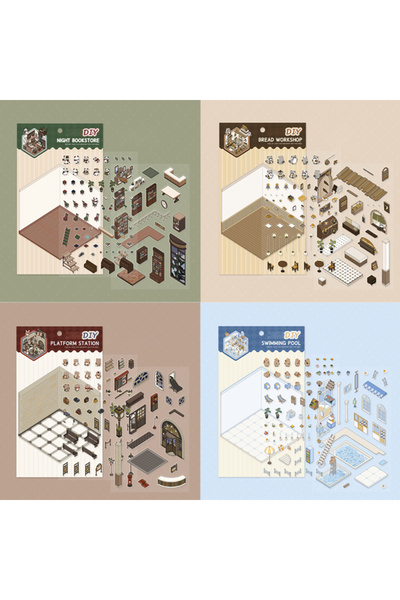 choice2 S23842-A Mr. Paper, 2pcs/pack, PET Sticker Pack, Scrapbook Decoration...