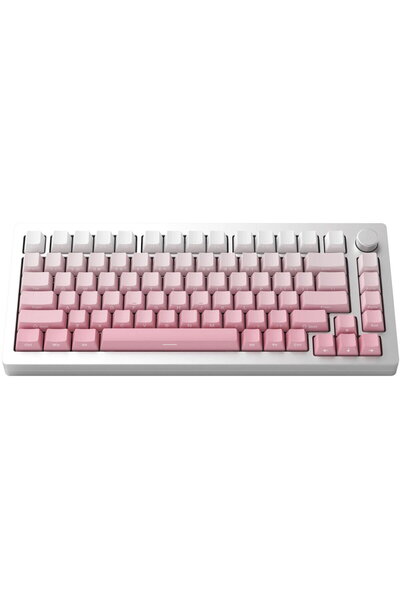 AKKO Tastatură de gaming MonsGeek M1W SP roz și alb, wireless, RGB, comutator...