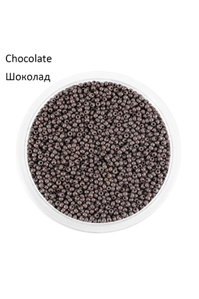 Choice27 1800 قطعة من خرز زجاجي بلون الشوكولاتة، 2 مم، خرز زجاجي تشيكي صغير م...