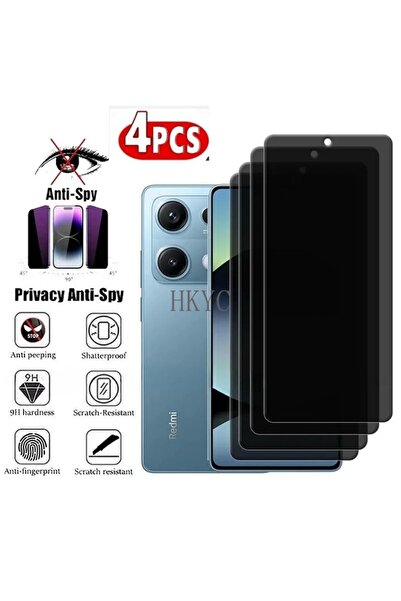 Choice1 واقي شاشة زجاجي للخصوصية لهاتف Redmi Note 14 Pro، 4 قطع، مضاد للتجسس