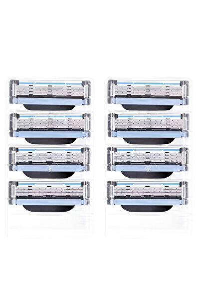 choice2 8PCS 8-48PCS Stainless Steel Blade Sharp 3 Layer Men's Classic Razor ...