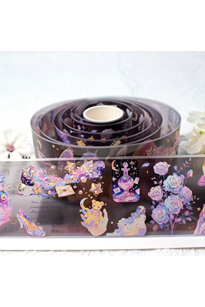 Choice3 شريط لاصق شفاف من سلسلة Dreamy Starry Sky بطول 2 متر/لفة، مصنوع من ما...