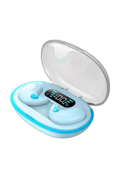 choice2 Blue X55 Invisible Sleep Wireless Earphone TWS Bluetooth 5.3 Headphon...