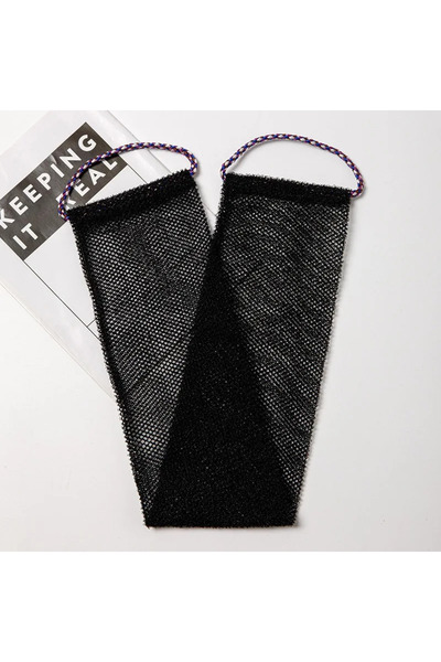 Choice4 منشفة استحمام سوداء من غانت، إسفنجة شبكية أفريقية مقشرة، ليفة استحمام...