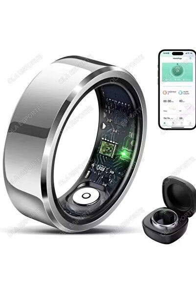 Choice21 خاتم ذكي سيلفر برو 2025، مزود بخاصية مراقبة ضغط الدم ومعدل ضربات الق...