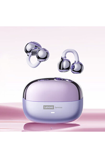 Choice4 سماعات أذن بلوتوث أصلية من لينوفو، لون بنفسجي، طراز LE302، صوت عالي ا...