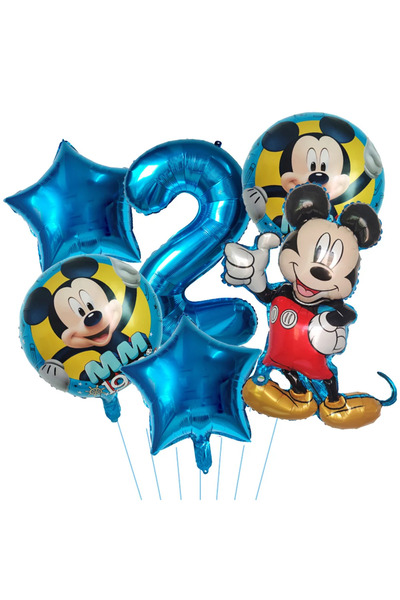 Choice3 6 قطع من بالونات فويل عملاقة على شكل ميكي وميني، مقاس 32 بوصة، بتصميم...