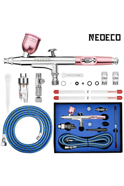 Choice3 بخاخ هواء دقيق مزدوج الحركة NCT-131RGKRG1، خرطوم بخاخ هواء بطول 6 أقد...