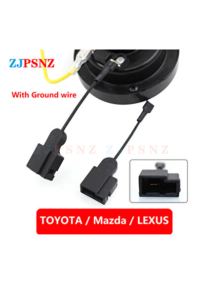 Choice22 قطعتان من محولات تويوتا العالمية لبوق السيارة، قابس ذكر، بوق حلزوني ...