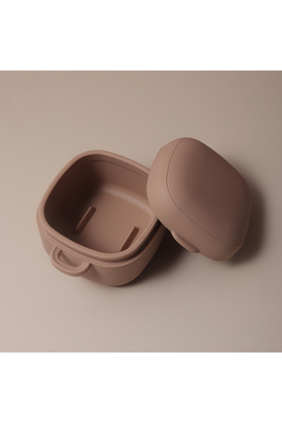 Choice3 علبة لهاية أطفال سميكة جديدة رائجة، لون بيج، صندوق تخزين طعام، غطاء ح...