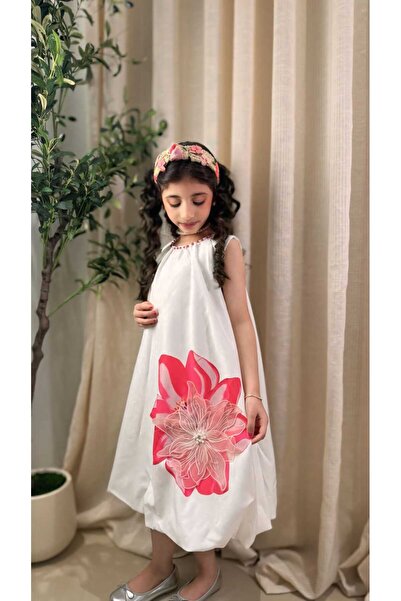 gmax فستان بناتي زهرة الأورجانزا