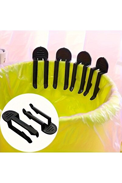 Choice 10pcs1bag 10pcs Durable Plastic Garbage Bag Clips - Easy Waste Bin Hol...