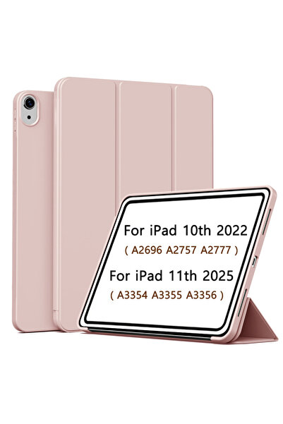 Choice4 جراب وردي اللون لجهاز iPad (A16) الجيل الحادي عشر مقاس 11 بوصة (2025)...
