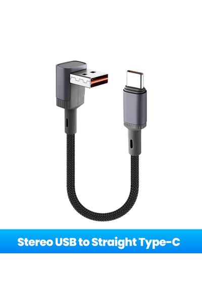 Choice5 كابل USB-C قصير بطول 50 سم، ستيريو من النوع A إلى النوع C، بطول 15 سم...