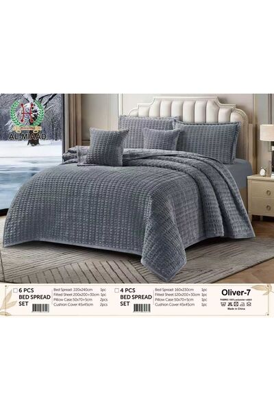 ALMIADD Oliver Compressed Velvet Embossed Duvet (4 Pieces) - Single and Twin ...