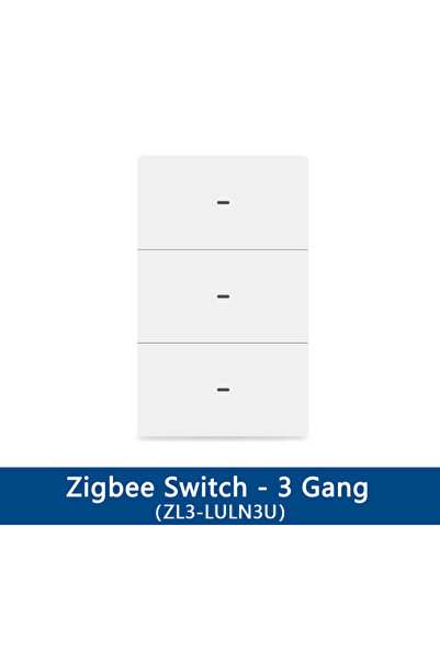 Choice1 مفتاح إضاءة ذكي ثلاثي الأزرار من نوع Yagusmart Zigbee US، مزود بزر ضغ...