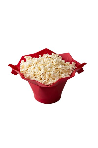 Choice 1PCS Red Foldable Popcorn Bowl Silicone Microwave Popcorn Maker DIY Po...