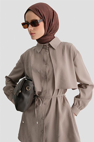 Armine Aller Detaylı Tunik Vizon