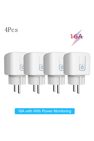Choice1 مجموعة من 4 مقابس ذكية من نوع تويا، تعمل بتقنية زيجبي، بقدرة 16 أمبير...