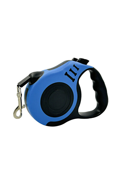 Choice5 حبل مقود قابل للسحب أزرق بطول 3 أمتار، حبل مضفر من النايلون، مناسب لل...