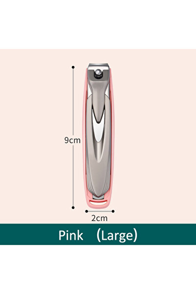 Choice3 مقص أظافر كبير وردي اللون، مقاوم للرذاذ، قابل للفصل، مصنوع من الفولاذ...