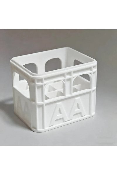 Choice صندوق تخزين بطاريات أبيض قابل للتكديس مطبوع بتقنية الطباعة ثلاثية الأب...