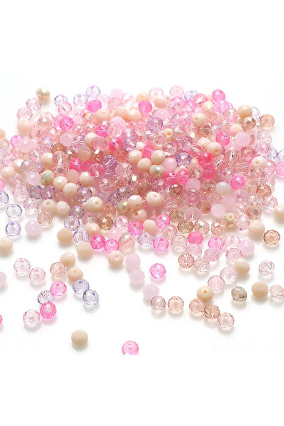 Choice6 03Fen 500Pcs/Lot 4MM Crystal Glass Faceted Loose Spacer Brown Round B...