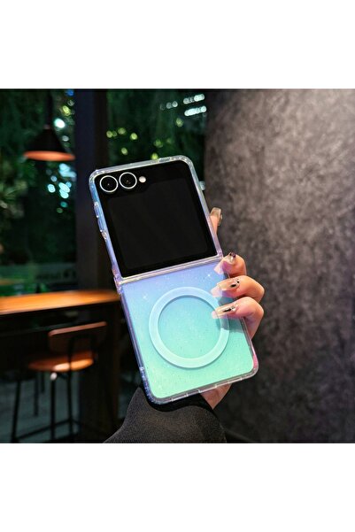 Choice12 غطاء حماية لامع متدرج بألوان قوس قزح لهاتف Galaxy Z Flip7، لون 1، من...