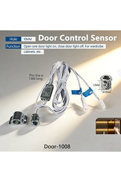Choice12 مفتاح باب مفرد يعمل باللمس، مفتاح مسح يدوي 5 أمبير 12-24 فولت، مستشع...