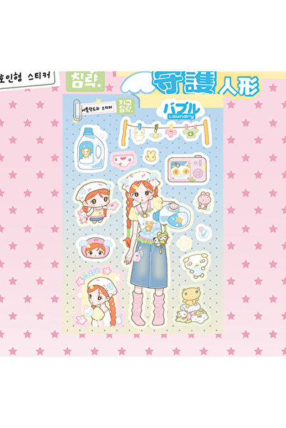 Choice4 3 ملصقات لشخصيات كرتونية لطيفة للبنات، ملصقات لشخصيات أنمي كورية، ملص...