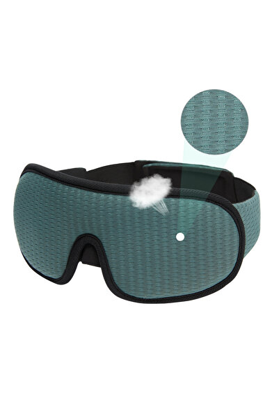 Choice3 Type A-Green 3D Sleeping Mask Blk Out Light Sleep Mask For Eyes Soft ...