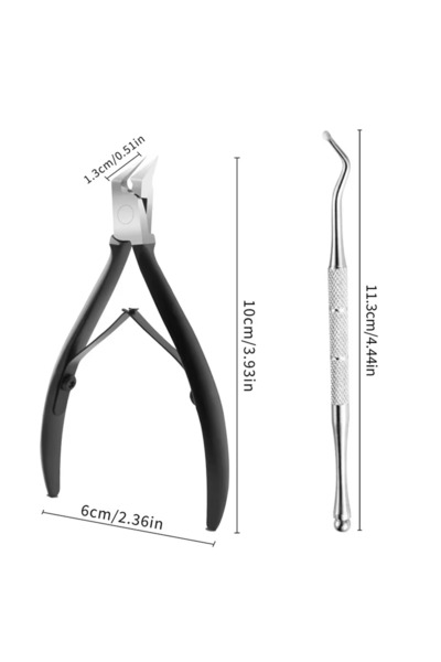 Choice9 مقص أسود لرفع الجلد الميت، شفرة حادة من الفولاذ المقاوم للصدأ، أداة م...