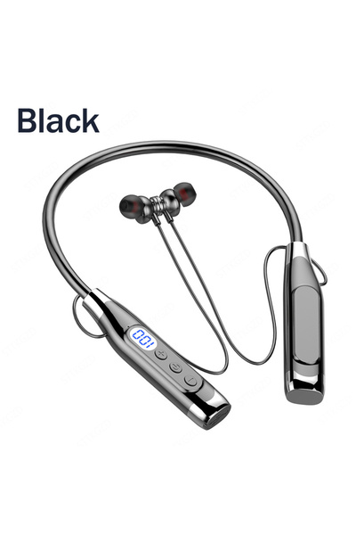 Choice1 Black Wireless Headphones Neckband Bluetooth Earphone With Microphone...