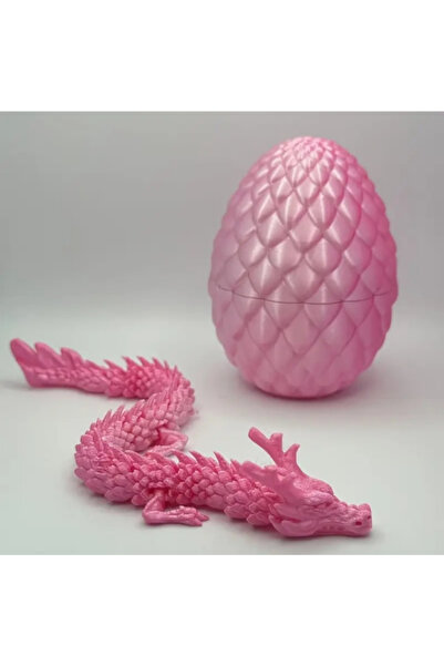 Choice5 Bandai pink 3D Chinese Dragon Surprise Egg, Mini Movable Decor, Cute ...