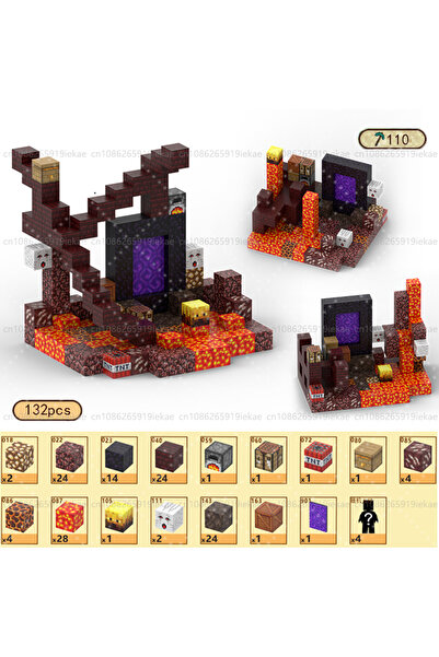 Choice43 T110-132PCS Magnetic Building Blks Mine World Magnet Cube Set STEM M...