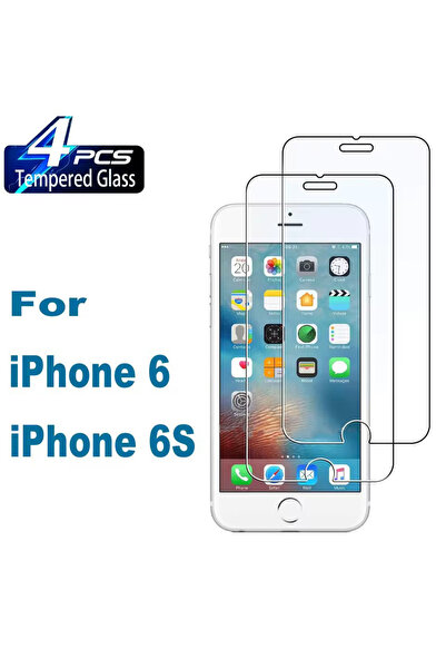 Choice7 4 قطع من الزجاج المقوى لهواتف آيفون 6 إس، 4 قطع من الزجاج المقوى لهوا...