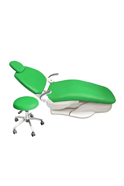 Choice8 غطاء مقعد كرسي الأسنان، أخضر فاتح، 4 قطع/مجموعة، مصنوع من جلد البولي ...