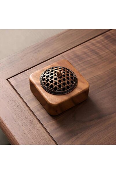 Choice مبخرة مربعة الشكل مصنوعة من الخشب الصلب، مبخرة للعلاج العطري الداخلي م...