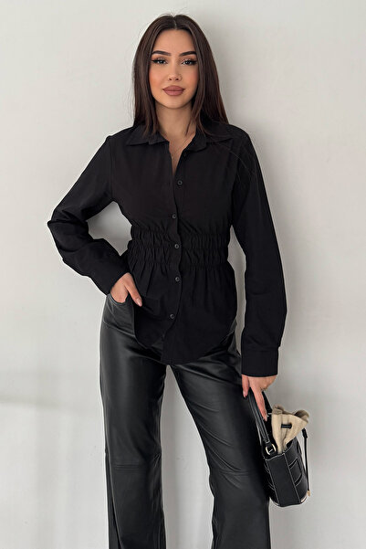 Noa&Noa قميص بأزرار وتفاصيل حزام - شارب