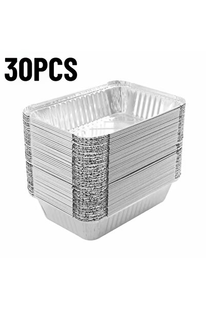 Choice1 30PCS 10/20/30PCS Disposable Barbecue Tin Ftray Aluminum FoilFtray Gr...