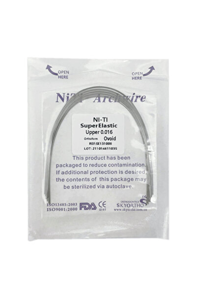 Choice17 016 أسلاك تقويم أسنان علوية فائقة المرونة بيضاوية الشكل، 10 قطع/عبوة...