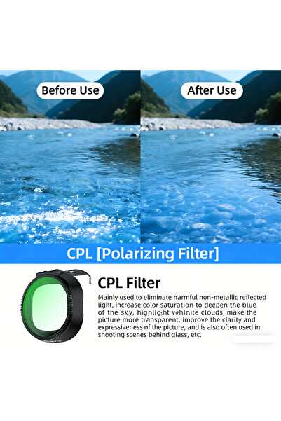 Choice11 مجموعة فلاتر عدسات CPL ND لعدسة حماية من الأشعة فوق البنفسجية لطائرة...