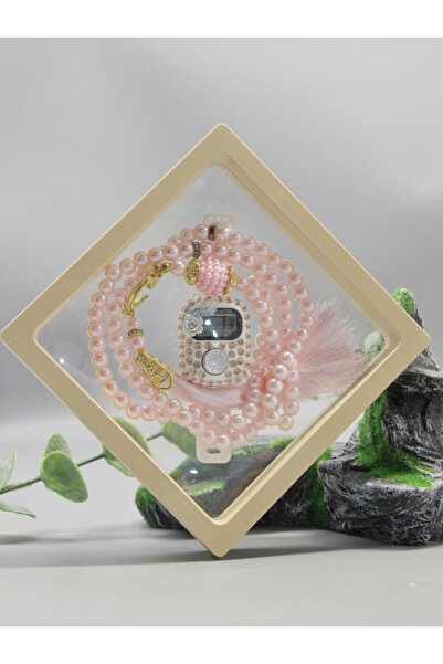 Choice1 Pink 7 Colors Islamic Prayer Counter + 99 Beads Crystal Tasbih Set | ...