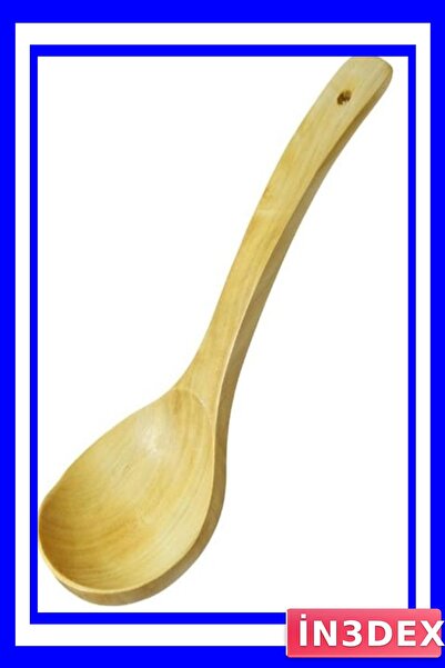 İN3DEX Wooden Kitchen Ladle Food Serving Spoon