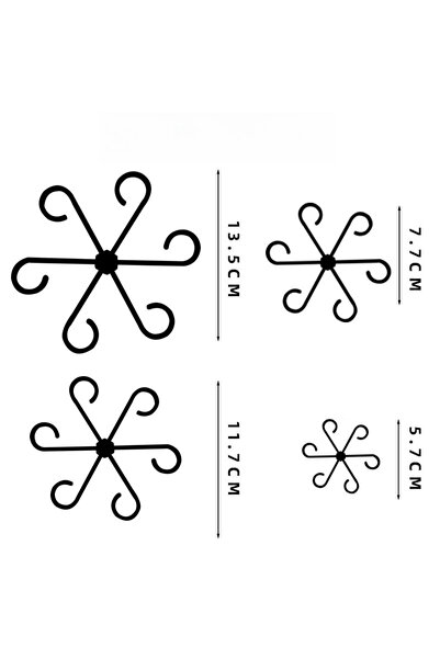 Choice1 4 قطع سوداء، 4 قطع، دعامة تثبيت نباتات مضادة للسقوط، مثبت نباتات أخضر...