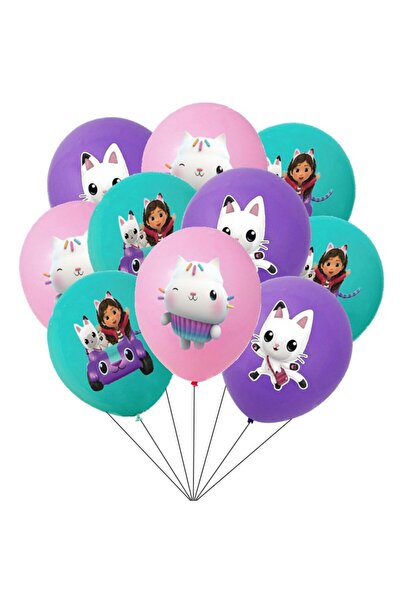 Choice9 ١٨ قطعة من بالونات ديكور حفلات عيد ميلاد غابي دولهاوس، أدوات مائدة، م...