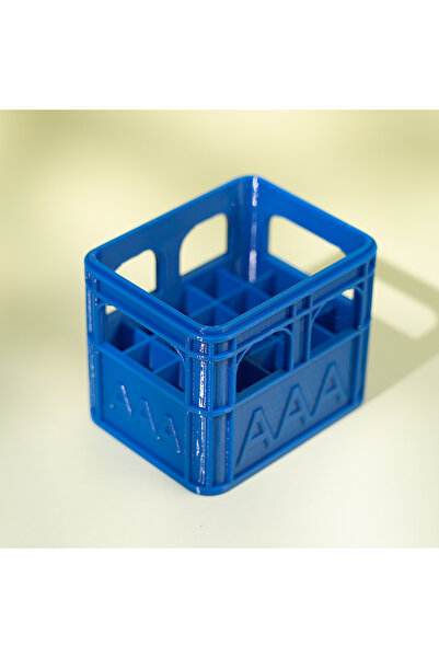 Choice9 blueAAA(20squares) 3D printed beer crate style stackable battery stor...